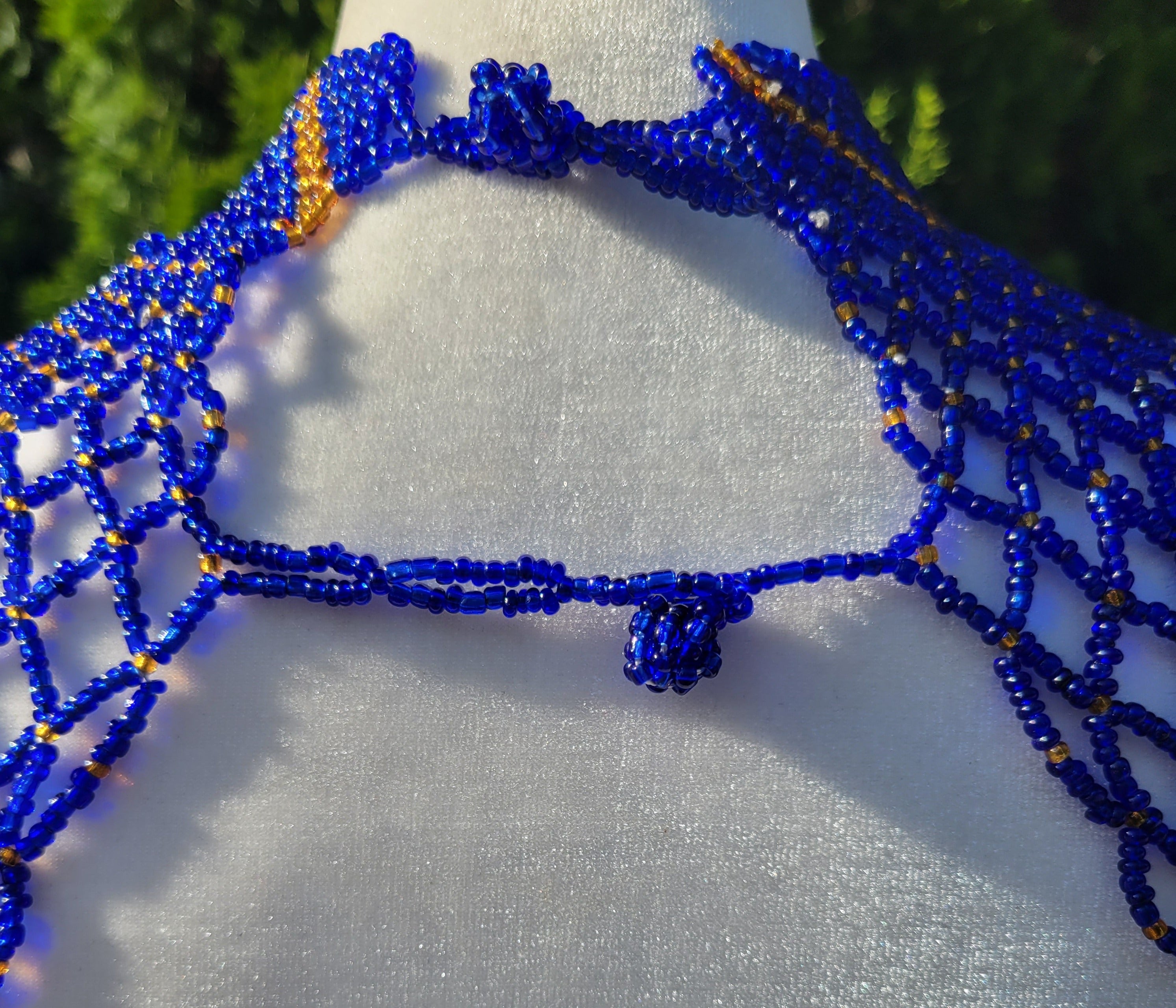 Blue & Gold Body Necklace