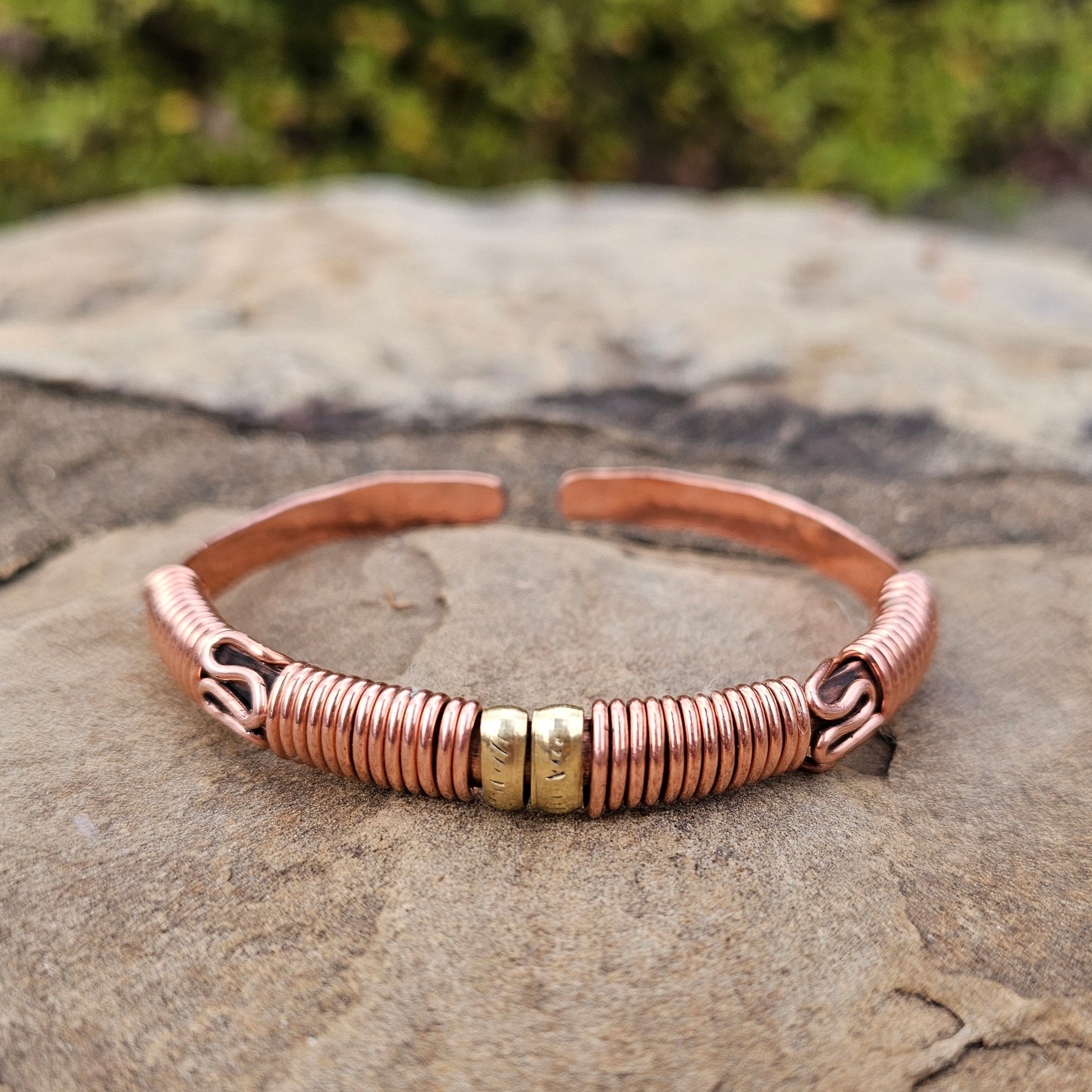 Copper Wrap Design Unisex Bracelet