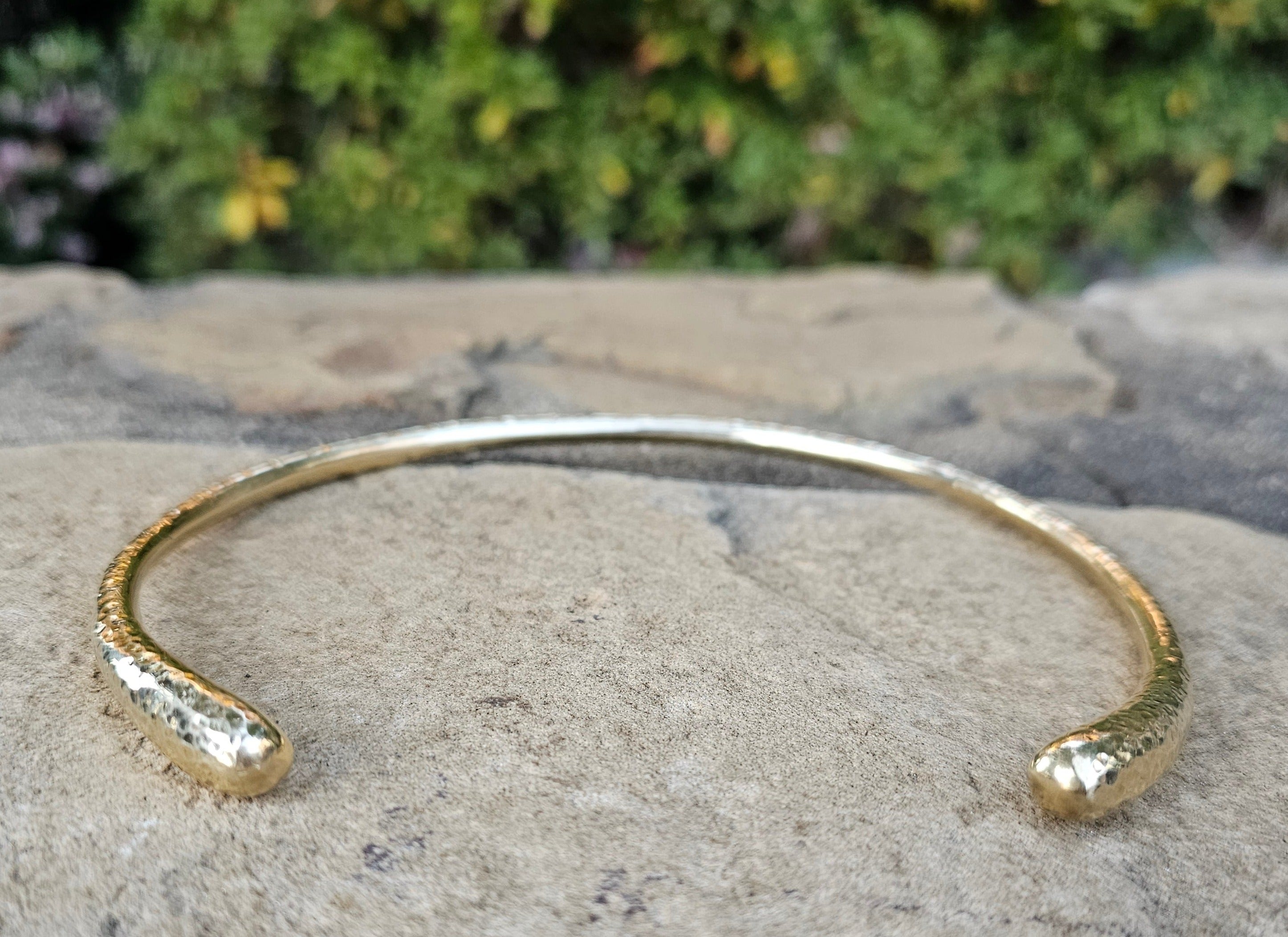 Hammered Reversible Brass Choker