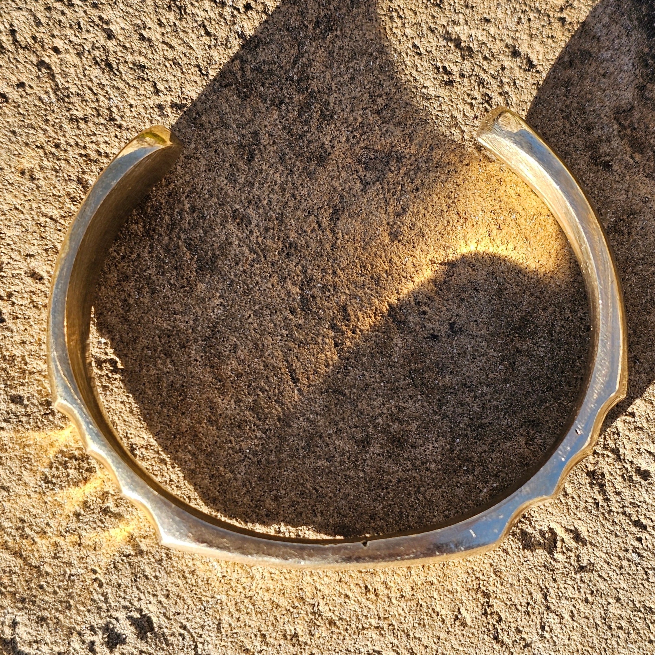 Small Warrior Unisex Brass Bracelet