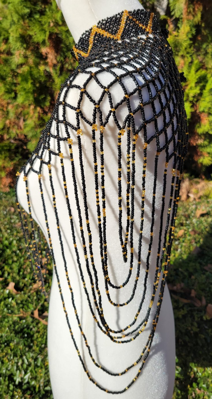 Black & Gold Body Necklace